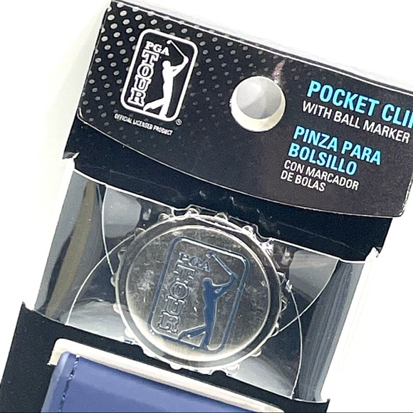 PGA Tour Golf Metallic Pocket Clip Unisex With Ball Marker Peacoat Blue New - Picture 4 of 16